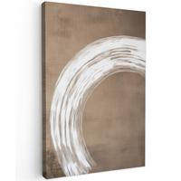 LEINWANDBILD Farbe - Braun - Japandi Deko Wohnzimmer 20x30 cm - Kupferfarben, Textil (20/30cm) - MuchoWow