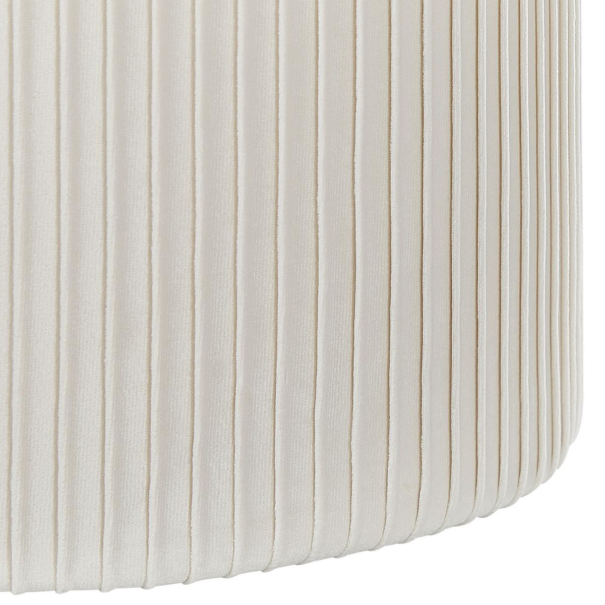 POUF Camdenton 36-31/36-31/44-38 cm - Weiß, Textil (36/38/36cm) - Beliani