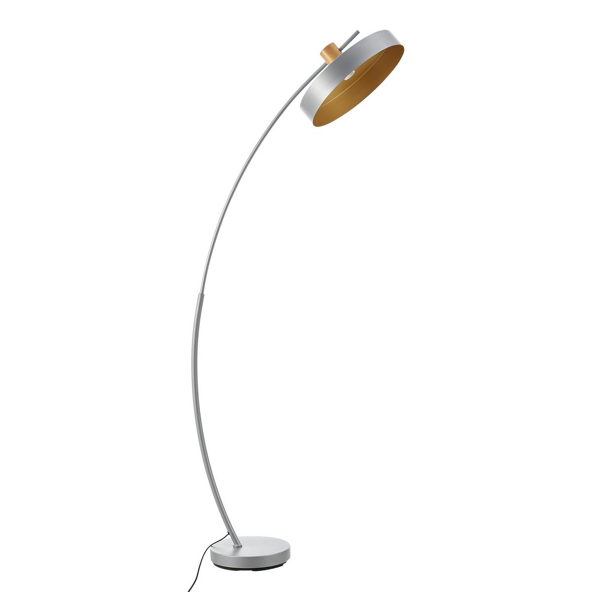 STEHLEUCHTE Stafford - Grau, Metall (35/75/159cm) - lux.pro