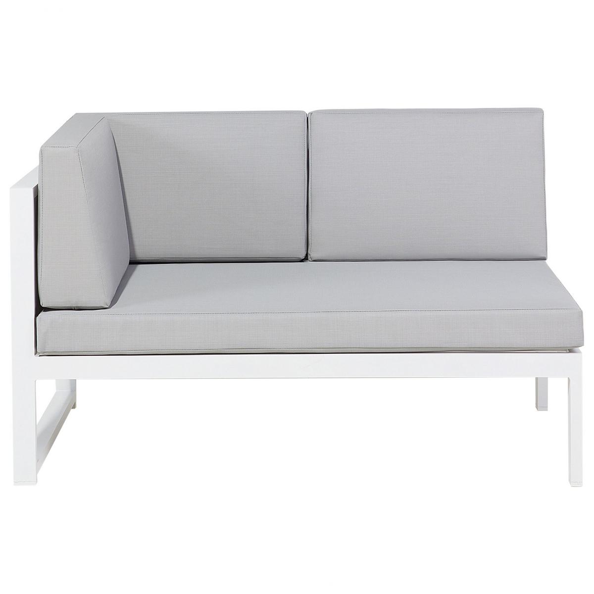 LOUNGE-SET 6-Sitzer grau Castella - Grau, Metall - Beliani