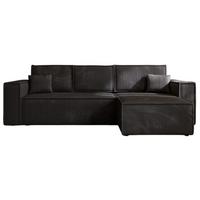 ECKSOFA Prato XL Schwarz - Schwarz, Holz/Kunststoff (280/170cm) - Graingold