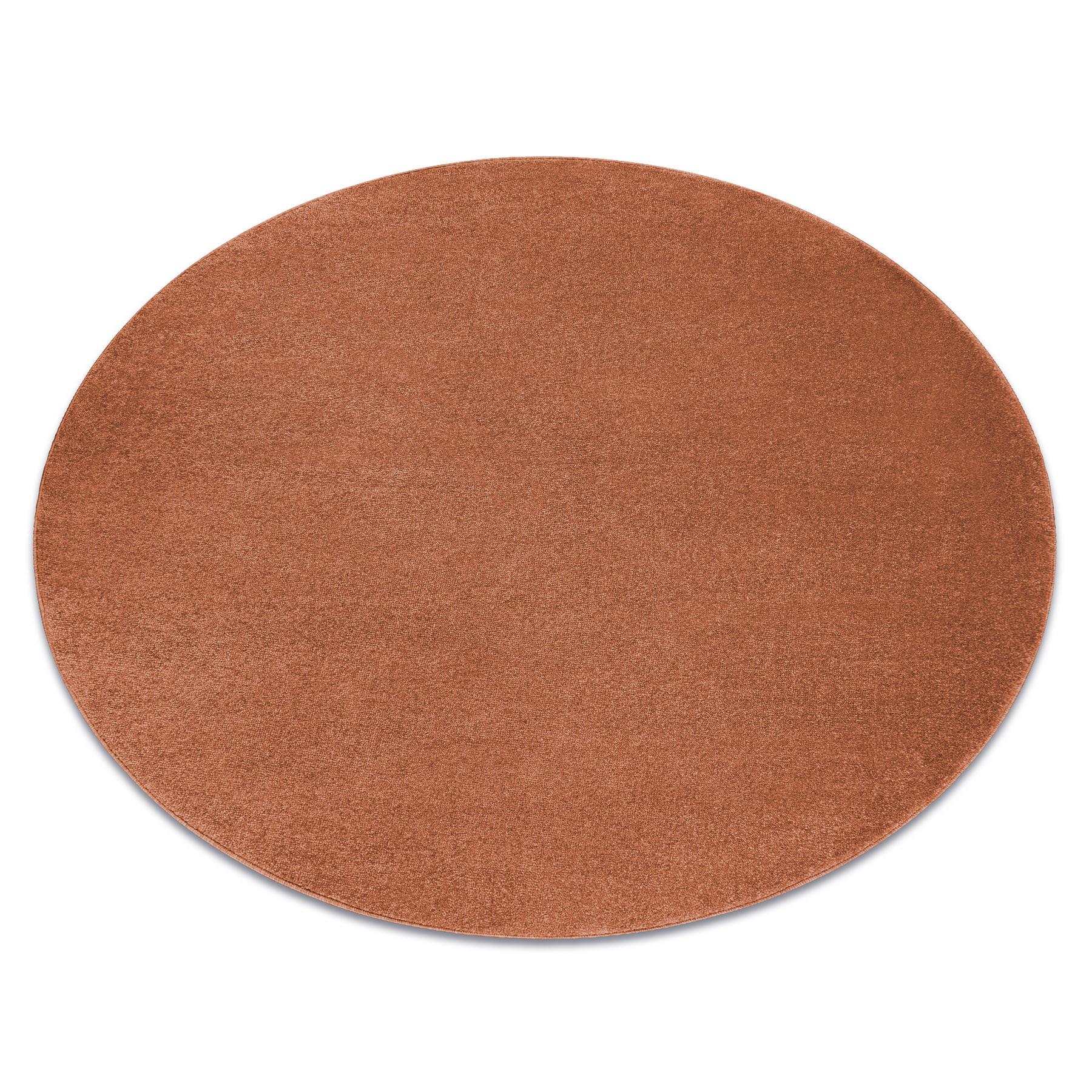 TEPPICH Softy 120 cm - Terracotta, Textil (120/120cm) - rugsX