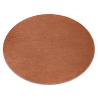 TEPPICH Softy 120 cm - Terracotta, Textil (120/120cm) - rugsX