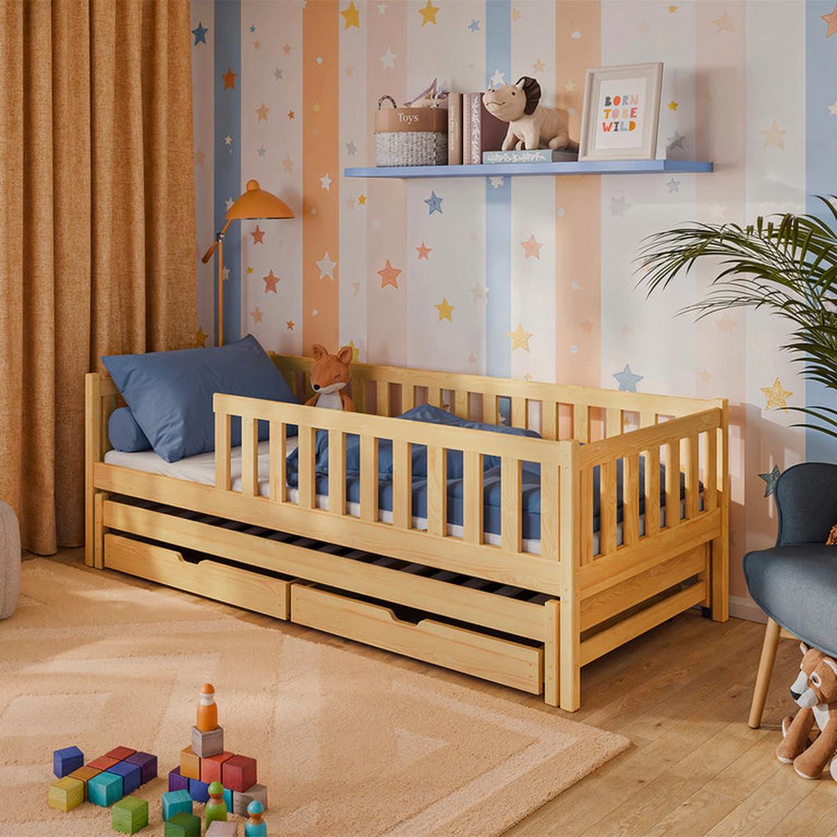 BETT 90/190 Antoine Holz - Braun, Holzwerkstoff (90/190cm) - Petits-meubles