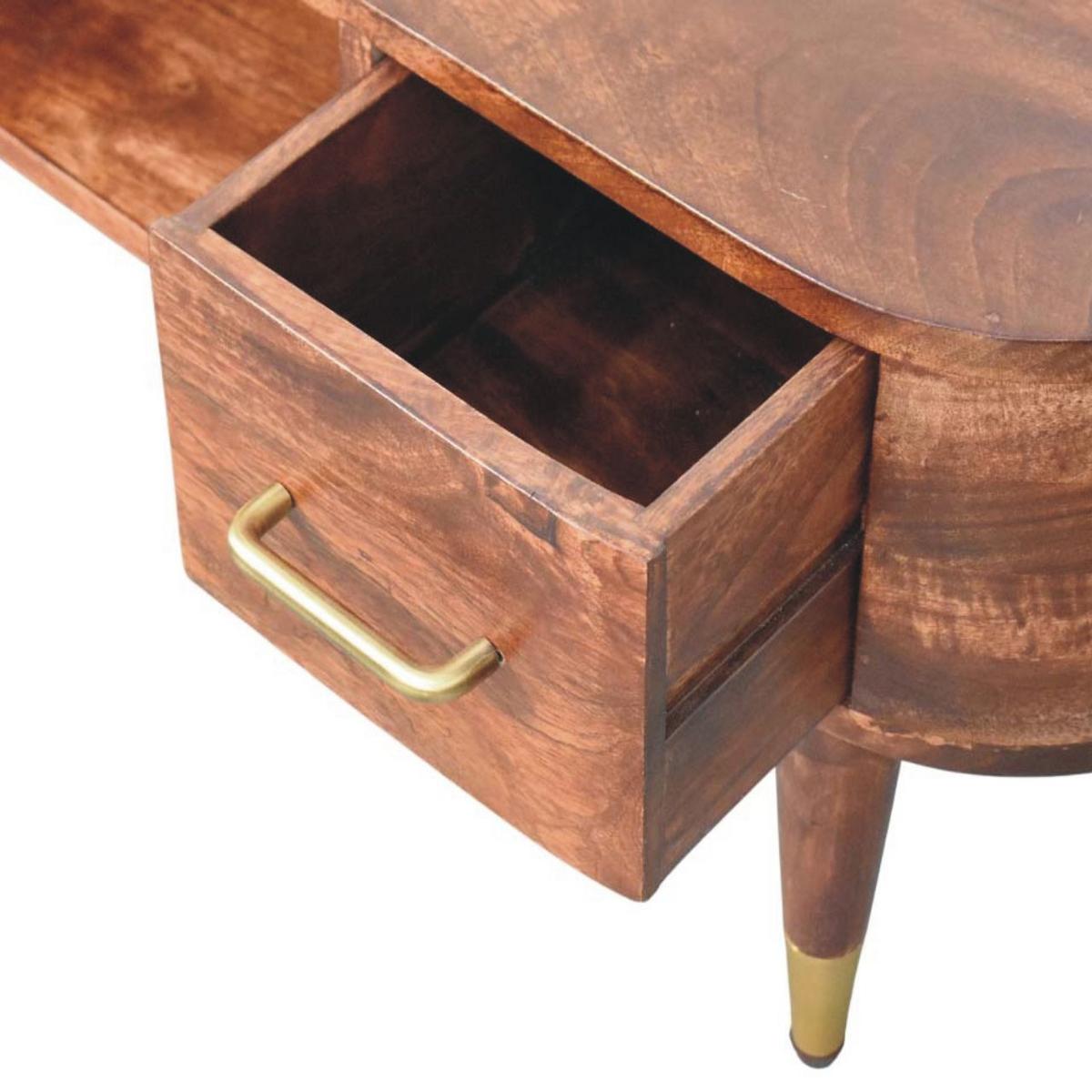 MEDIENKONSOLE mit Wine-Wood-Oak-Finish, 2 Schubladen, 1 offene Ablage, dunkelbraun - Dunkelbraun, Holz (100/40/30cm) - Artisan Furniture