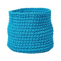 AUFBEWAHRUNGSKORB Baumwolle 42/37 cm - Türkis, Textil (42/42/37cm) - Homescapes