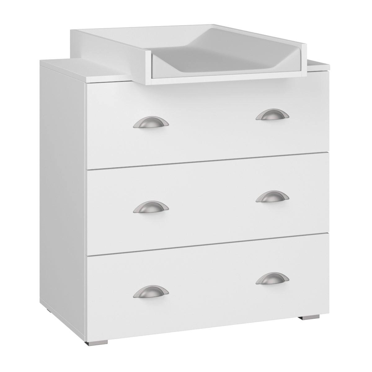 KINDERKOMMODE Lio Weiß matt - Weiß, Holzwerkstoff (80/90/48cm) - Petits-meubles