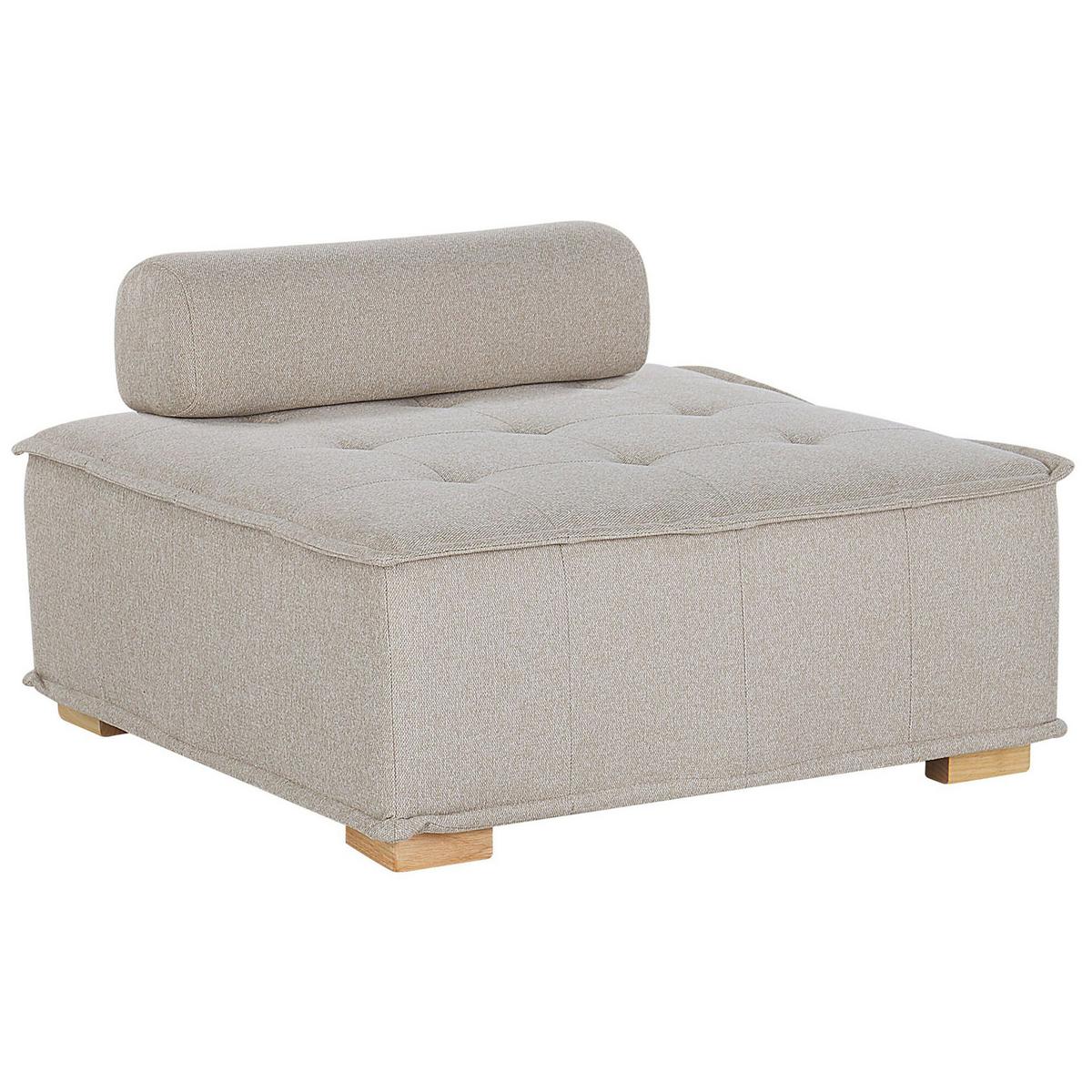 SESSELMODUL Stoff Hellbeige Tibro - Beige/Braun, Textil (100/40/100cm) - Beliani