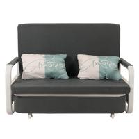 SCHLAFSOFA Anthrazit - Dunkelgrau/Anthrazit, Textil (130/71/185cm) - MCW