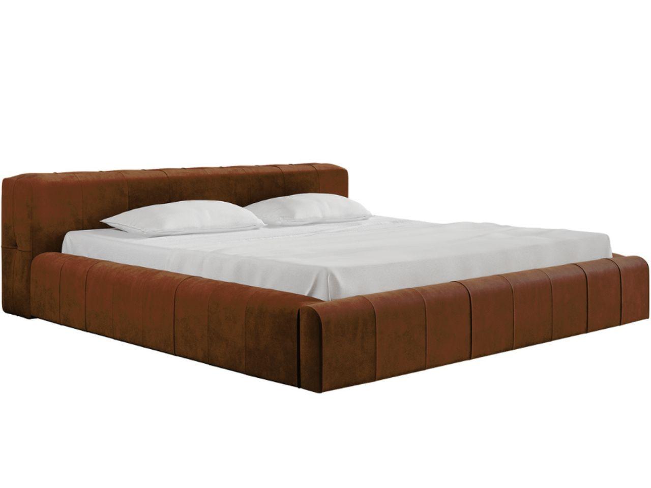 POLSTERBETT Lipari 160x200 Braun - Naturfarben/Braun, Holz/Textil (160/200cm) - Graingold