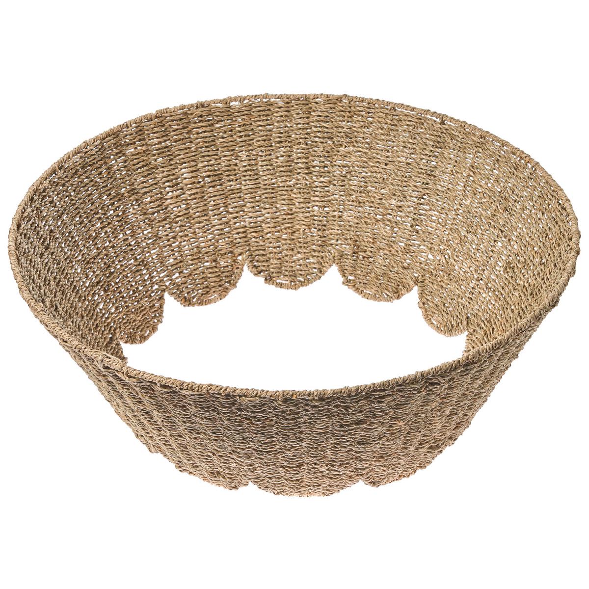 WEIHNACHTSBAUMKRAGEN 24 cm Naturfarben Givre - Naturfarben, Naturmaterialien (24cm) - Beliani