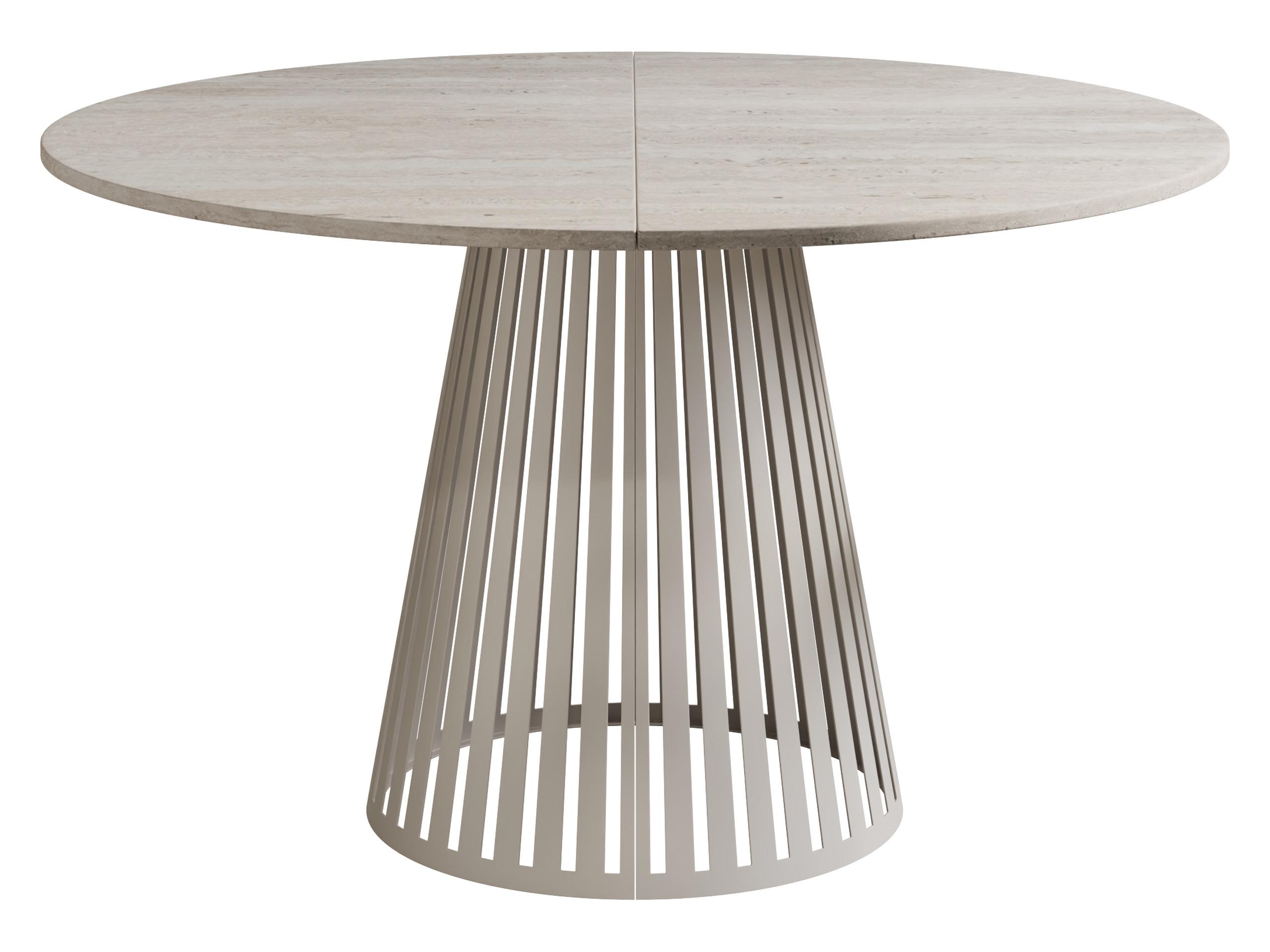 ESSTISCH ausziehbar Cone Cashmere 100 - Kaschmir/Ecru, Holzwerkstoff/Metall (100/100/76cm) - MIRJAN24