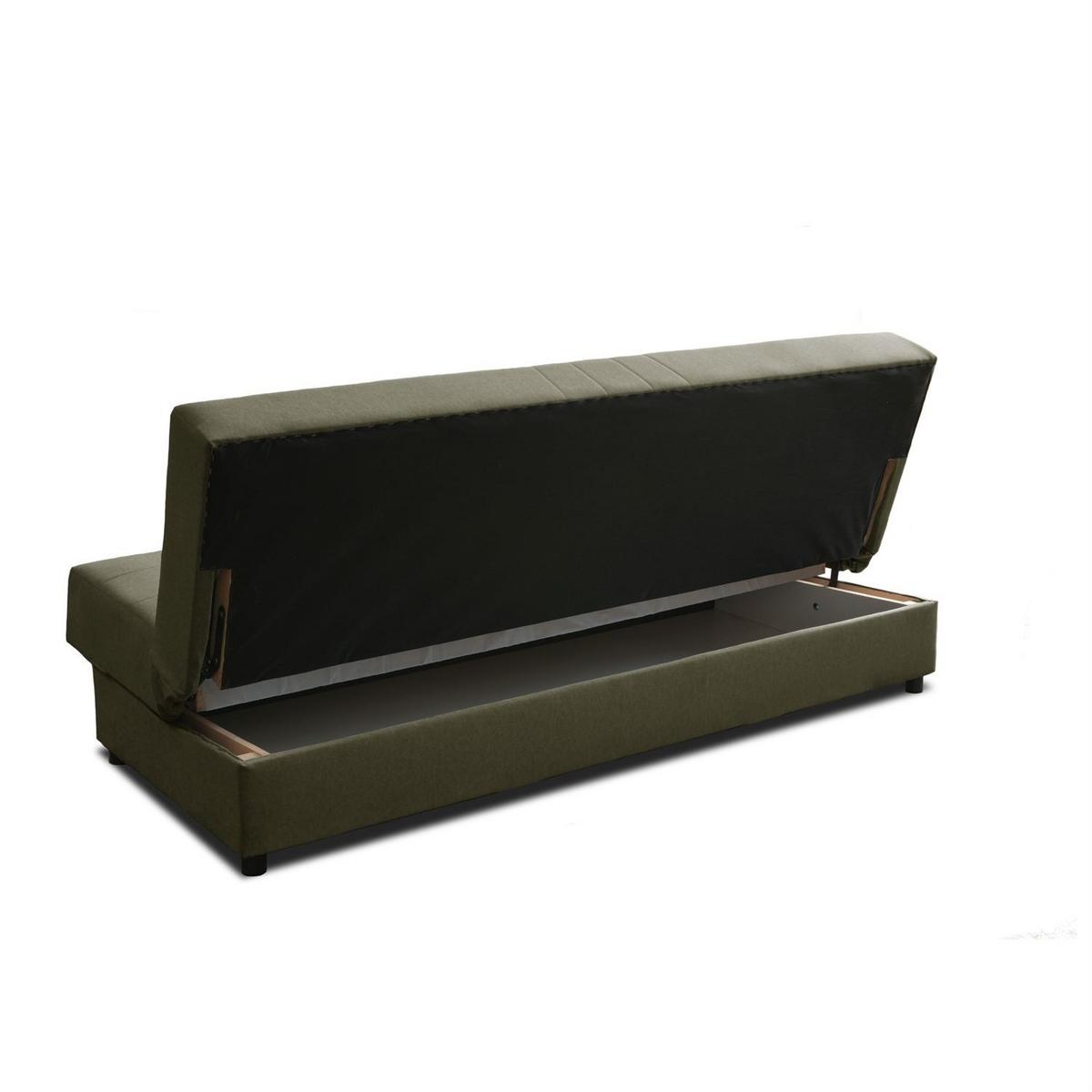 SCHLAFSOFA VERO II mit Schlaffunktion Castel 39 - Grün, Textil (191/88/90cm) - Lookway