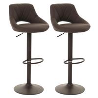 BARHOCKER Braun 2er-Set - Braun, Textil (47/107/44cm) - MCW