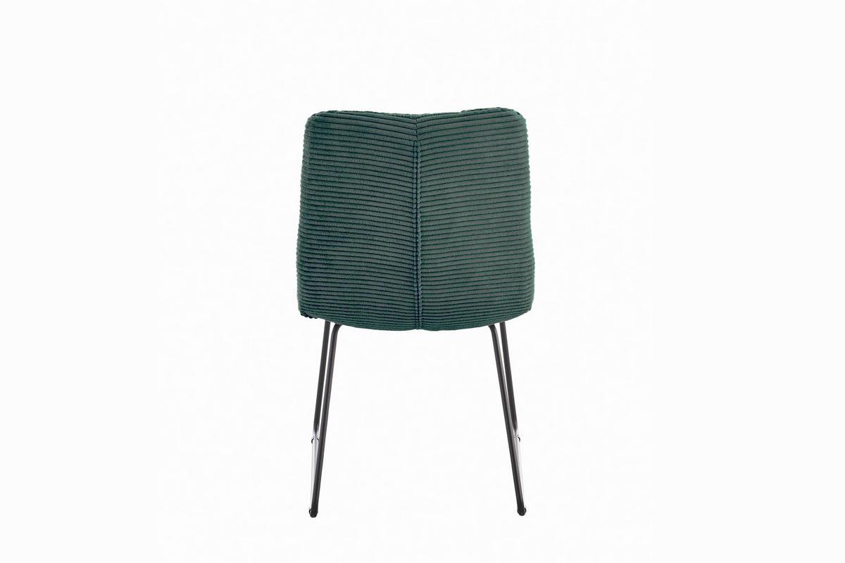 ESSZIMMERSTUHL NEW CHARME Smaragdgrün Cord (1er-Set) - Smaragdgrün, Textil (52/87/66cm) - KAWOLA