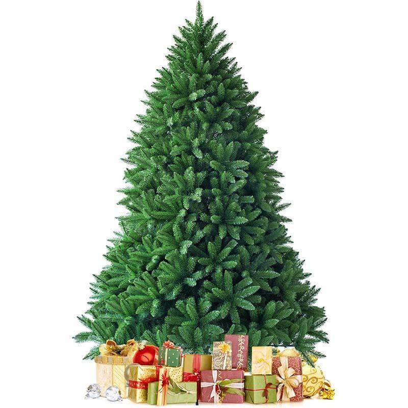 WEIHNACHTSBAUM mit 11 Lichtmodi und 5 Farbwechseln 210CM Grün - Grün, Metall (210cm) - COSTWAY
