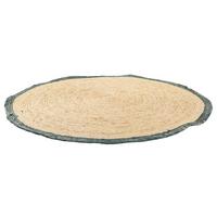 JUTETEPPICH rund, braun, D120x1 cm - Blaugrau/Naturfarben, Naturmaterialien (120/120cm) - Wanderlust