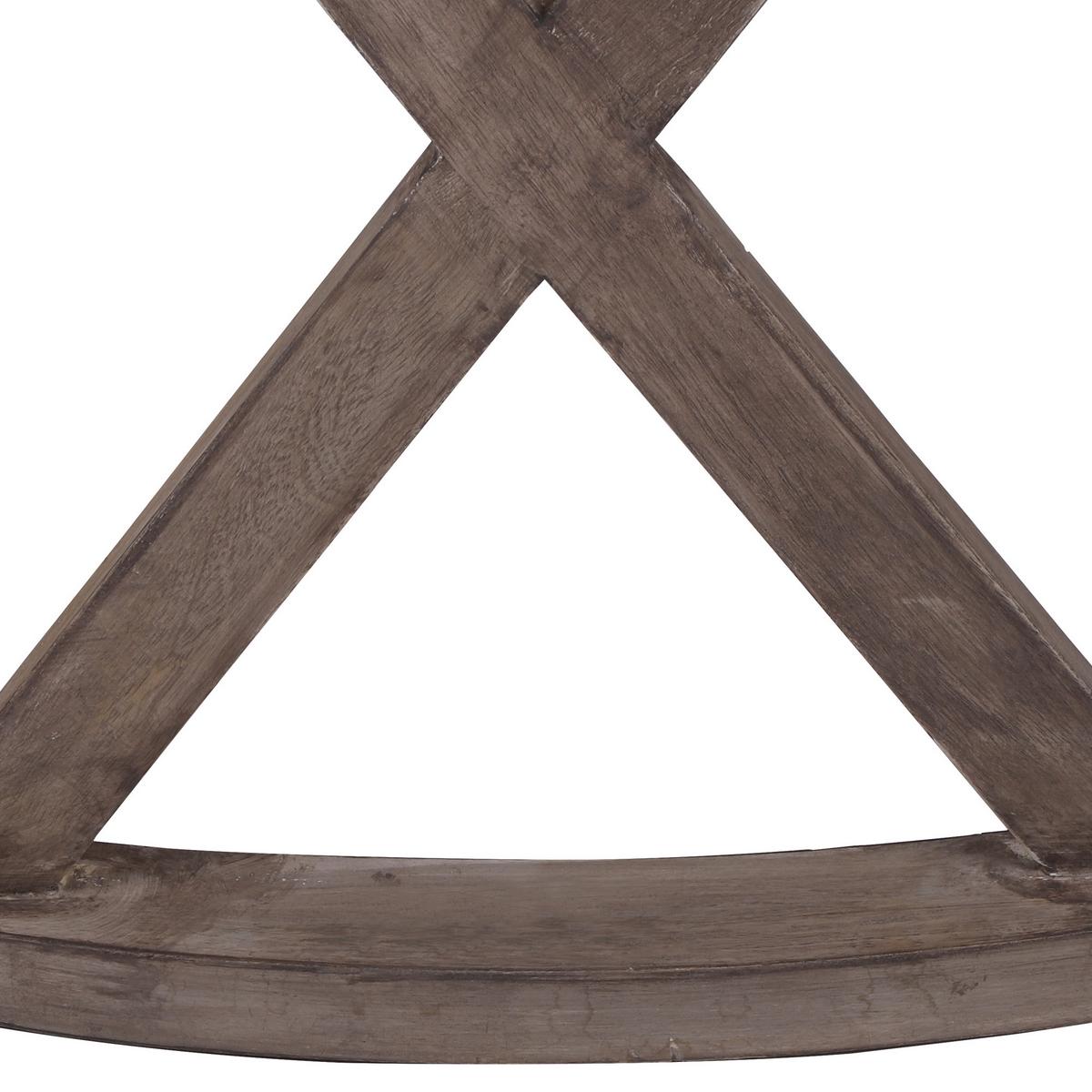 COUCHTISCH Ø100x45 cm rund Natur handgefertigt aus Mangoholz - Braun, Holz (100/100/45cm) - WOMO-DESIGN