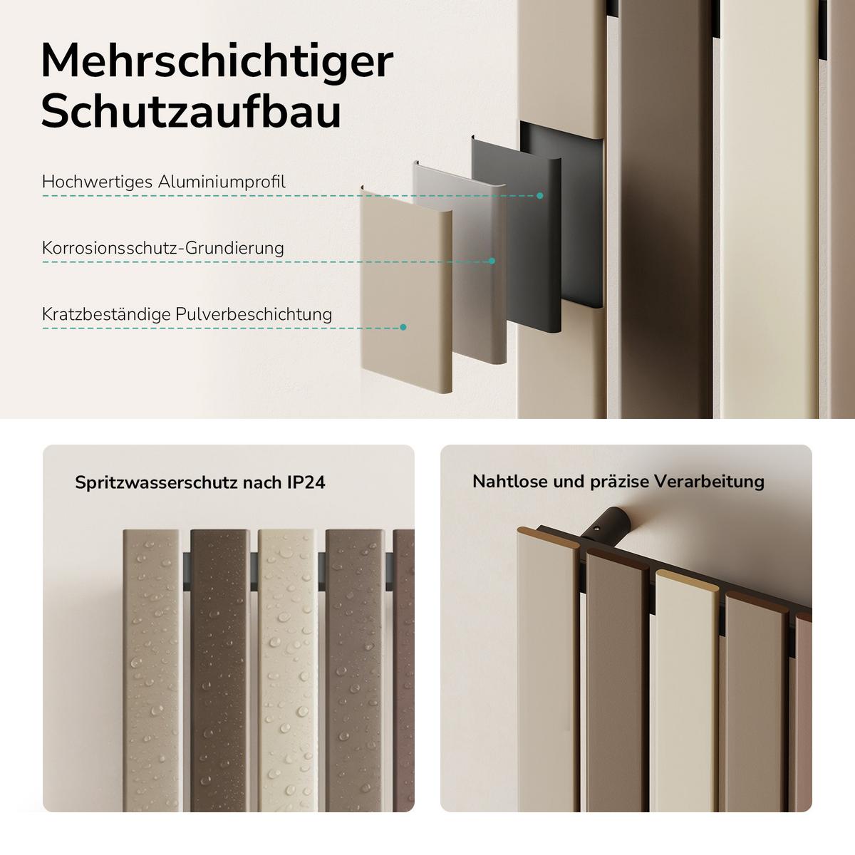 HEIZKÖRPER elektrischer 750 W 46/180/5,2 cm - Multicolor, Metall (46/180/5.2cm) - EMKE