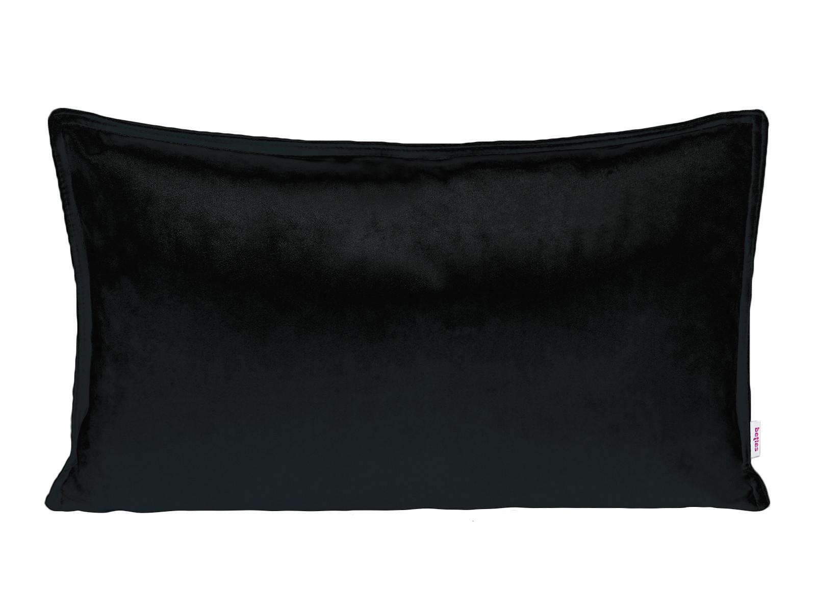 KISSENHÜLLE Samt&Sonders schwarz 50/30 cm - Schwarz, Textil (30/50cm) - beties Heimtextil