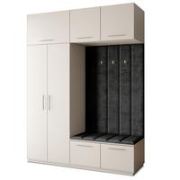 GARDEROBENSCHRANK REMA 180/240/60 cm Modern Kaschmir - Kaschmir/Schwarz, Holzwerkstoff (180/240/60cm) - MASSENO