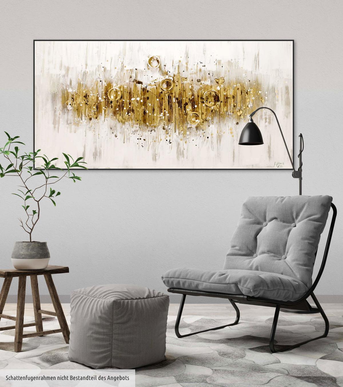 ÖLGEMÄLDE 120/60 cm - Braun, Holz/Textil (120/60cm) - KUNSTLOFT