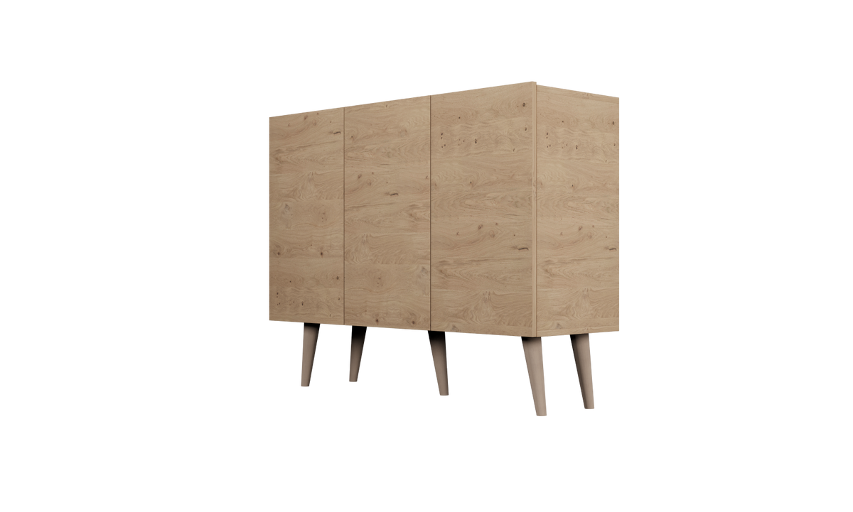 KOMMODE Toronto Eiche 39,9/95,5/120 - Eiche Artisan, Holzwerkstoff (40/96/120cm) - RAUMHIRSCH FURNITURE