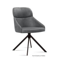 ESSZIMMERSTUHL (8er-Set) Deanna 52x82x63 Schwarz/Grau - Schwarz/Grau, Kunststoff (63/82/52cm) - 58aufmkessel