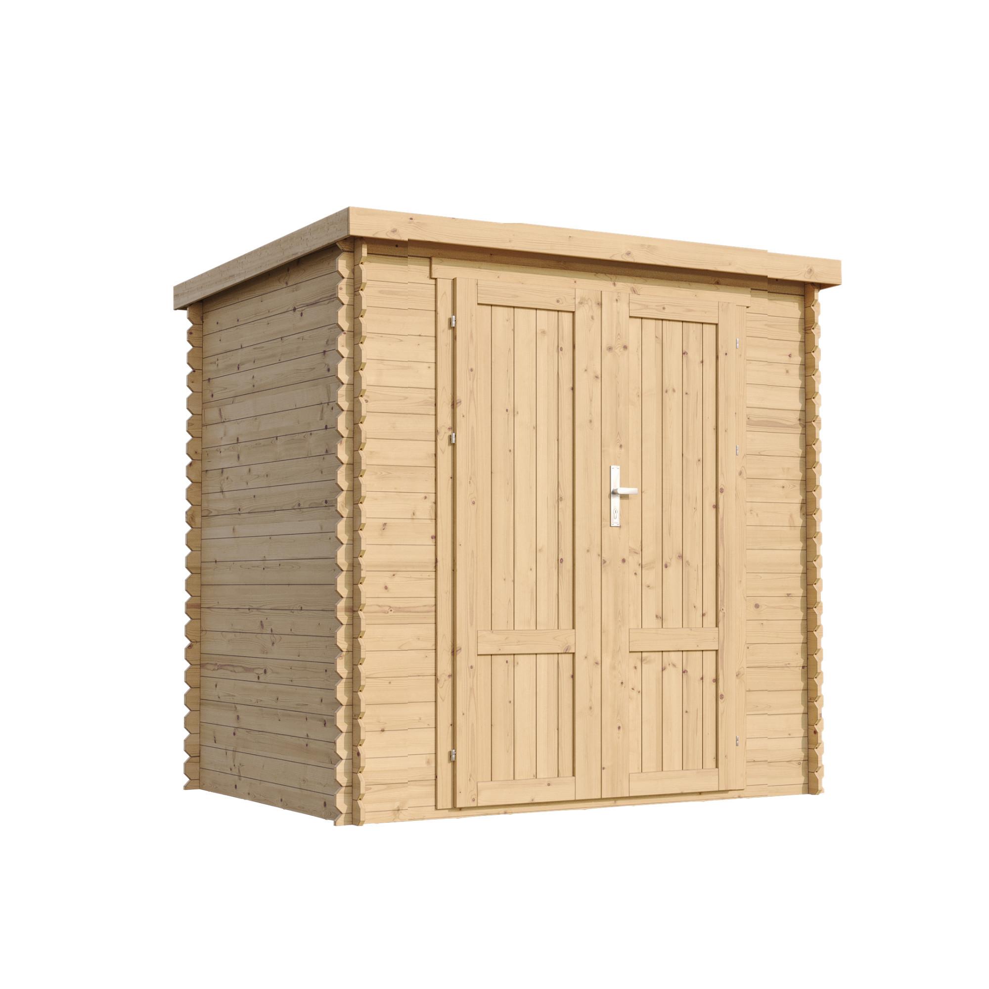 HOLZ-GARTENHAUS 2.22 m² TIMBELA M311F1+M311G - Naturfarben, Holz (204/206/142cm) - Timbela