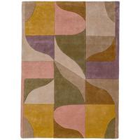 KURZFLORTEPPICH handgetuftet EVENLODE, Bogenformen, Multi, 160 x 230 cm - Multicolor, Textil (160/230cm) - KADIMA DESIGN