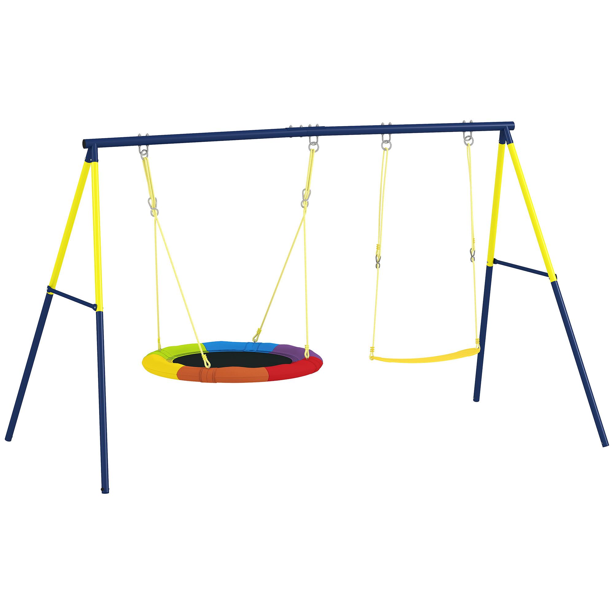 SCHAUKELGESTELL Stahl Oxford-Gewebe Mehrfarbig - Multicolor, Metall (160/265cm) - AIYAPLAY