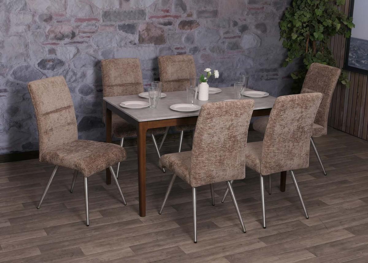 ESSZIMMERSTUHL Braun 2er-Set - Braun, Textil (68/97/64cm) - MCW
