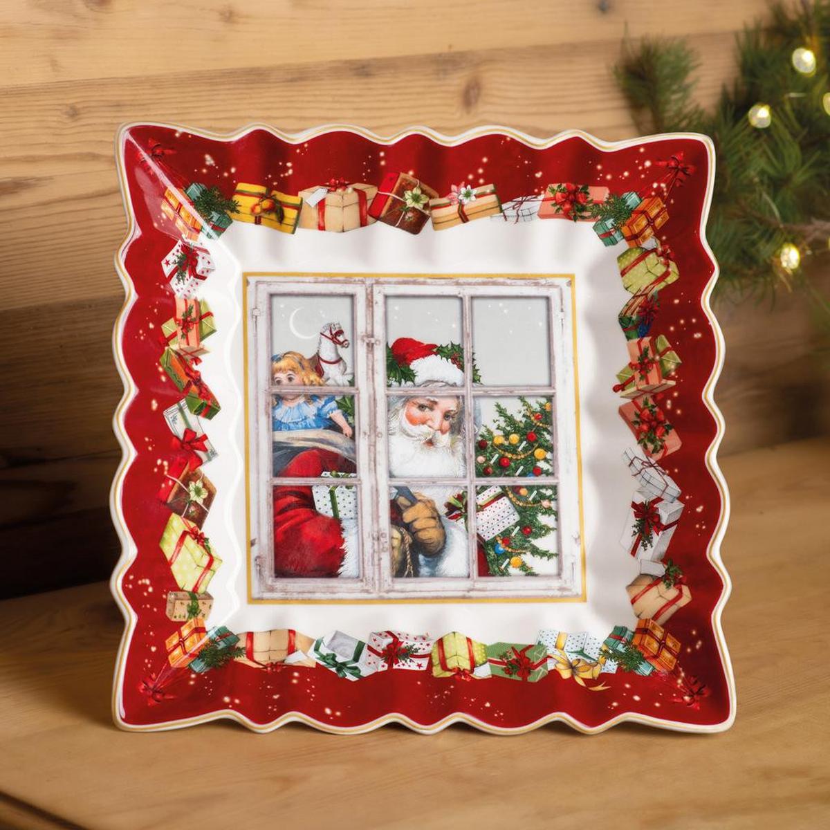 SCHALE "SANTA" Toy's Fantasy bunt 27 x 27 cm - Multicolor, Keramik (23.6cm) - Villeroy & Boch