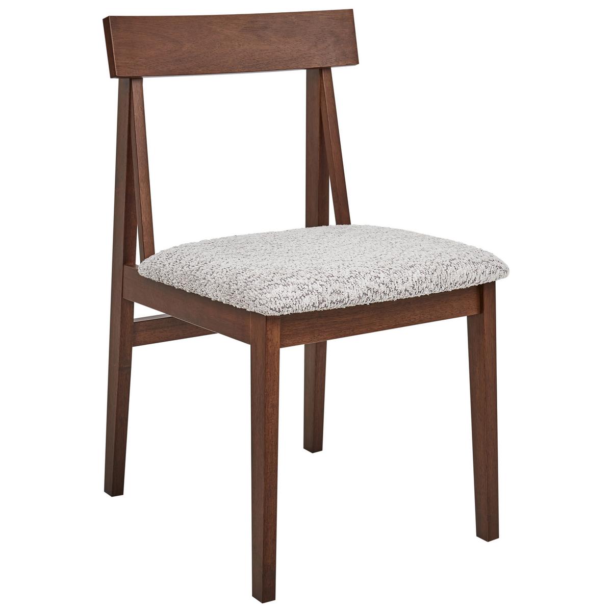 ESSZIMMERSTUHL 2er-Set Braun Isle - Braun/Grau, Holz (45/82/55cm) - Beliani