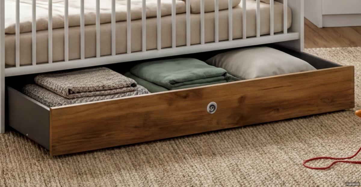 BABYBETT-BETTSCHUBKASTEN B137/H17/T71 cm, passend zum Babyzimmer Weiß & Eiche Dekor (22811,22812,22813) / 22814-02 - Weiß, Holzwerkstoff - luma-home