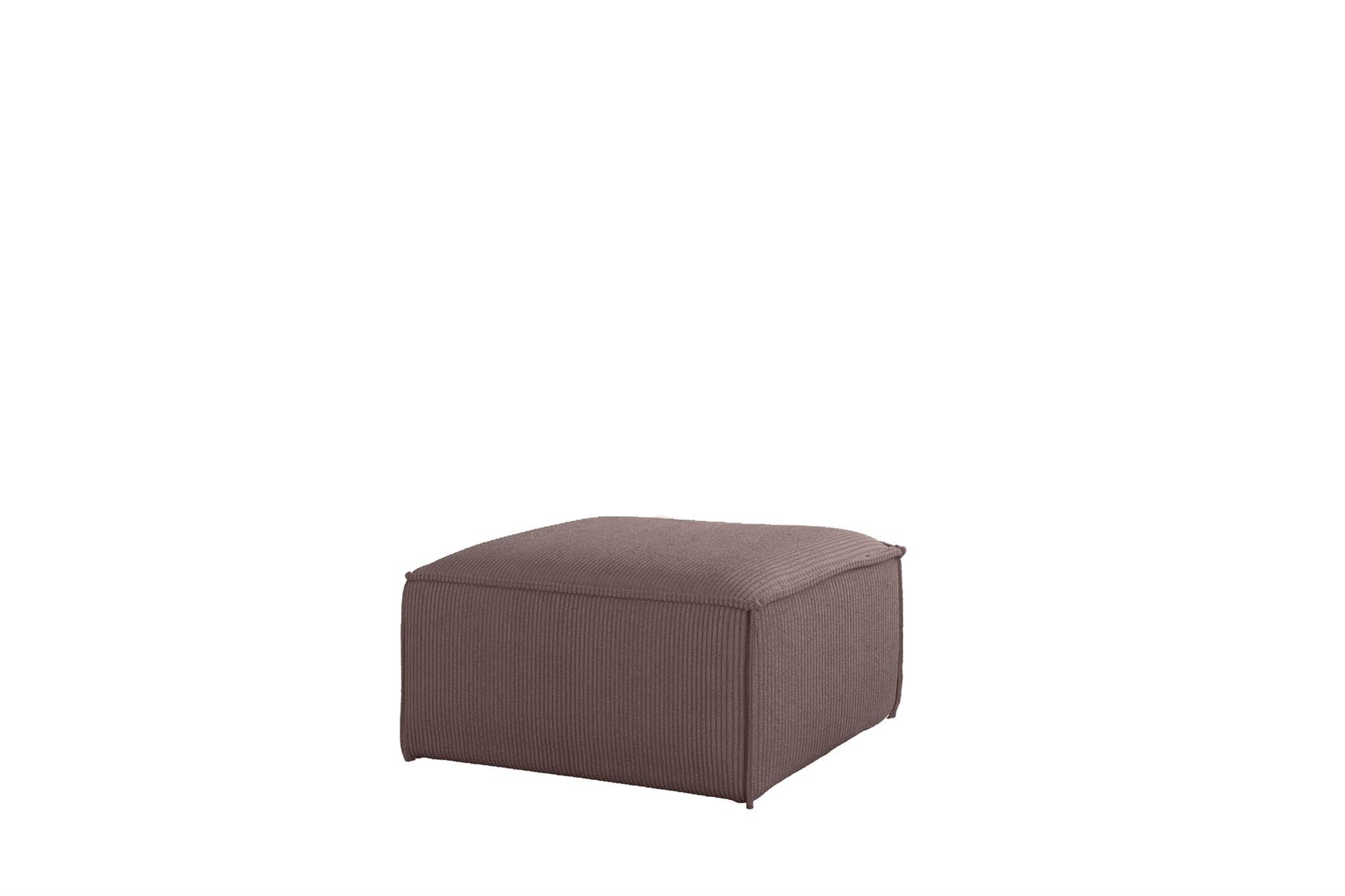 POLSTERHOCKER Celes Premium 65x65cm - Lila, Holzwerkstoff/Textil (65/40/65cm) - Fun Möbel