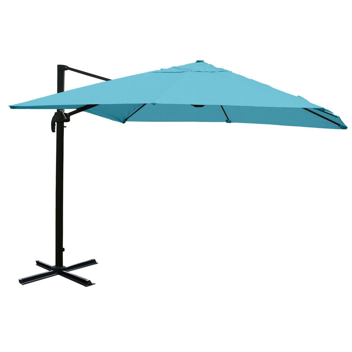 AMPELSCHIRM I Türkis 300/300 cm - Türkis, Textil (360/300cm) - MCW