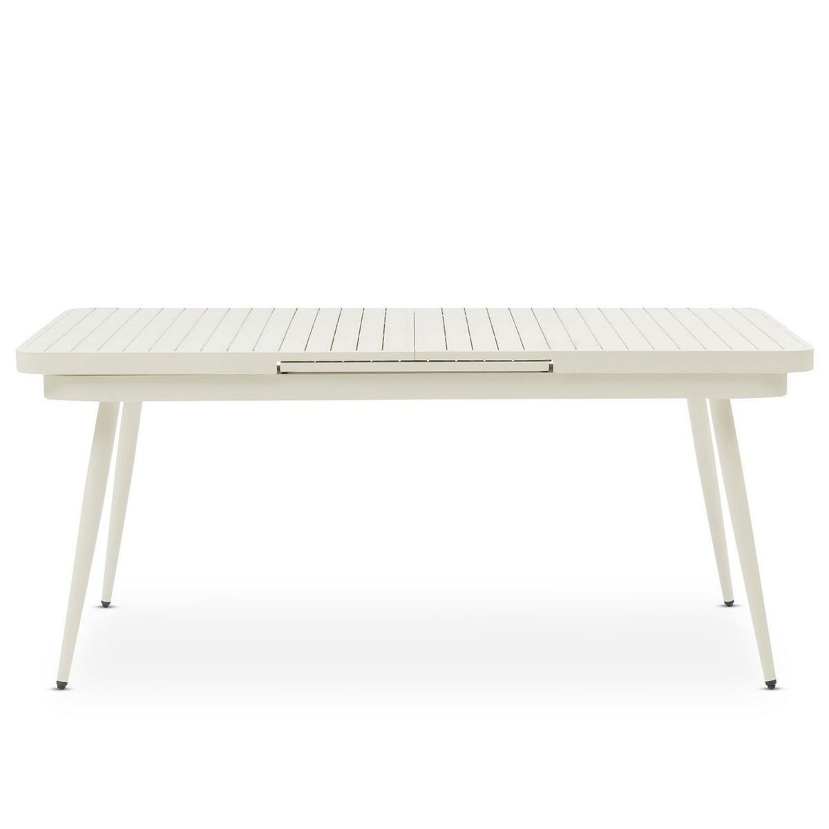 GARTENTISCH SUNNY weiß - Weiß, Metall (90/150/78cm) - IDIMEX