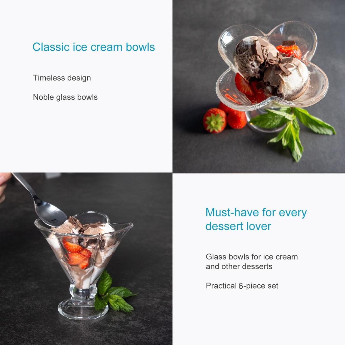 EISSCHALEN SET - Transparent, Glas - Intirilife