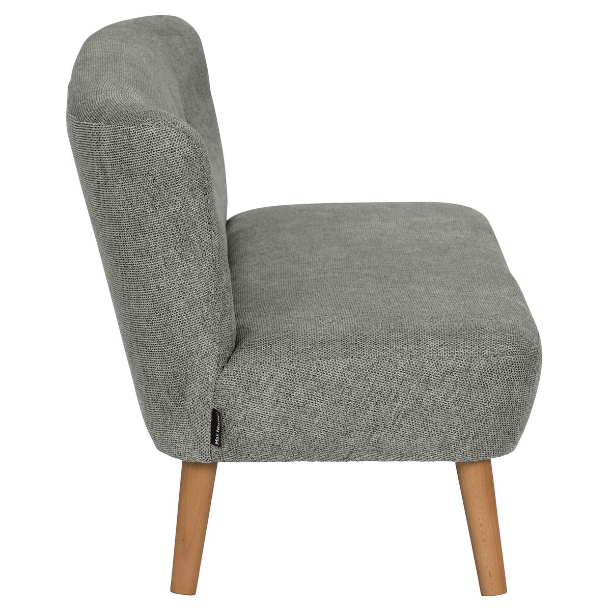 KINDERSOFA 2-Sitzer Katya Flachgewebe anthrazit - Anthrazit, Kunststoff (97/54/50cm) - 58aufmkessel