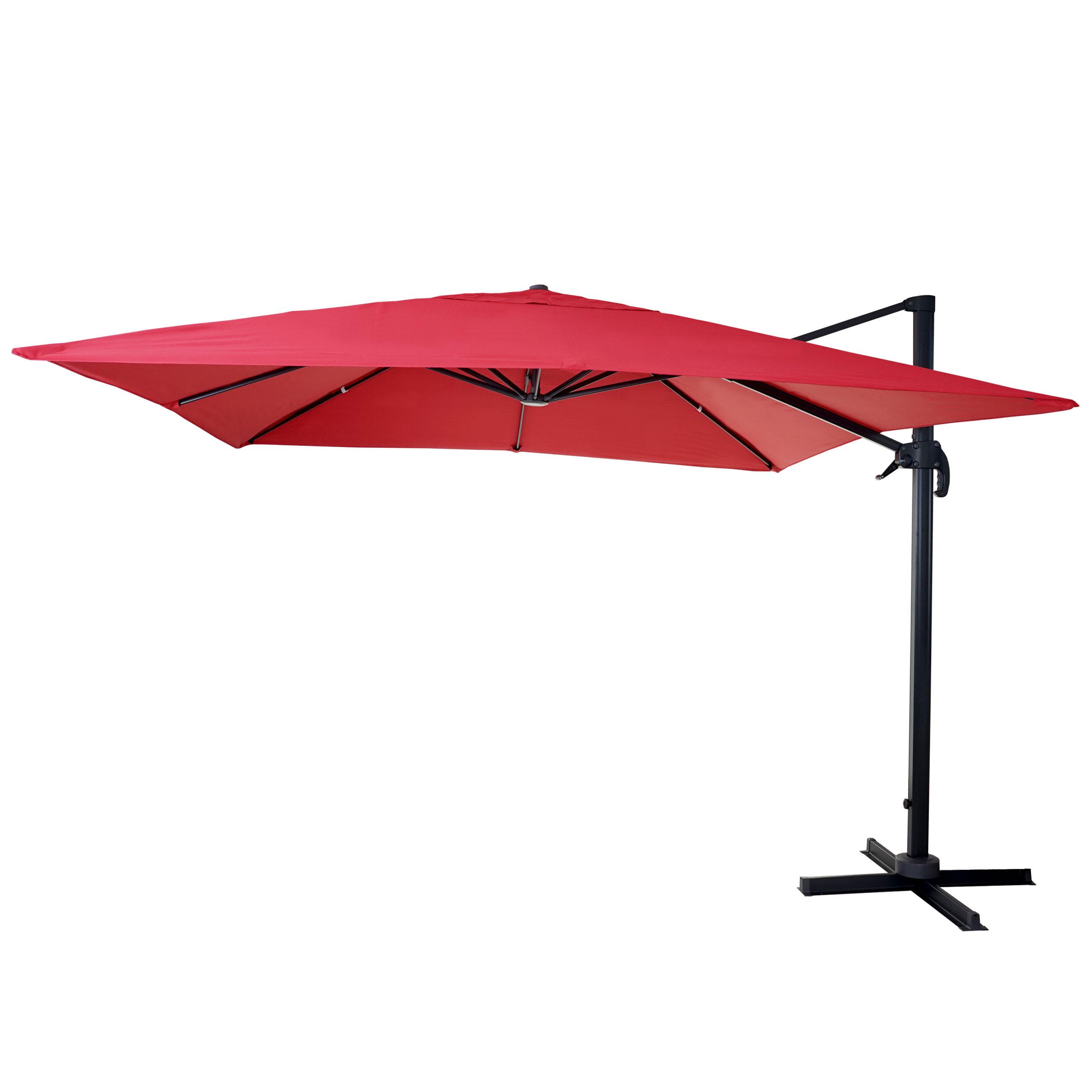AMPELSCHIRM I Rot 300/300 cm - Rot, Textil (360/300cm) - MCW