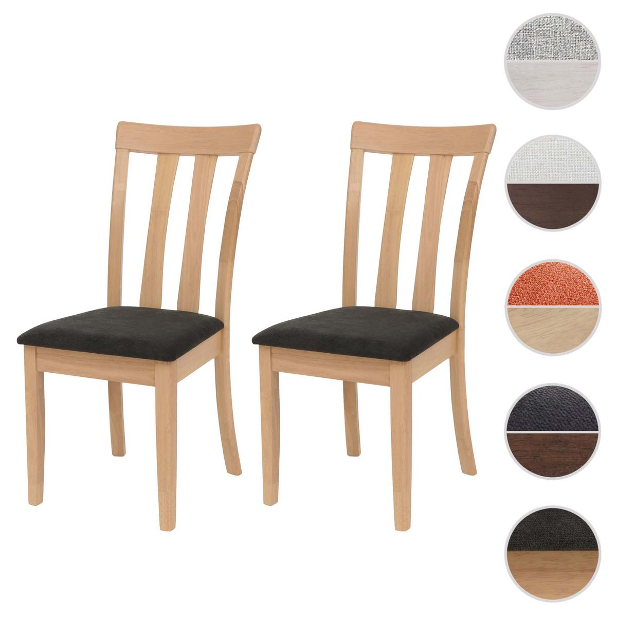 ESSZIMMERSTUHL Schwarz, Braun 2er-Set - Schwarz/Braun, Holz (42/96/58cm) - MCW