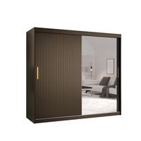 SCHWEBETÜRENSCHRANK 200/200/62 2-türig - Goldfarben/Schwarz, Holz/Kunststoff (200/200/62cm) - MÖBEL KRYSPOL