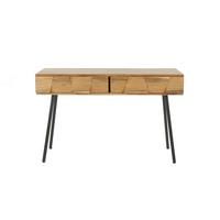 KONSOLENTISCH ANYL Braun Holz - Schwarz/Braun, Holz (40/125/77cm) - KAWOLA