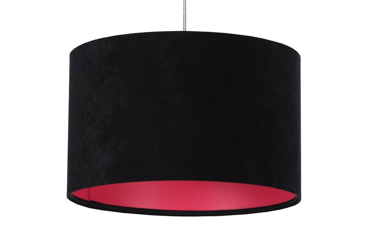 HÄNGELEUCHTE Rosa 30/20 cm - Pink/Schwarz, Kunststoff (30/0.45/20cm) - ONZENO