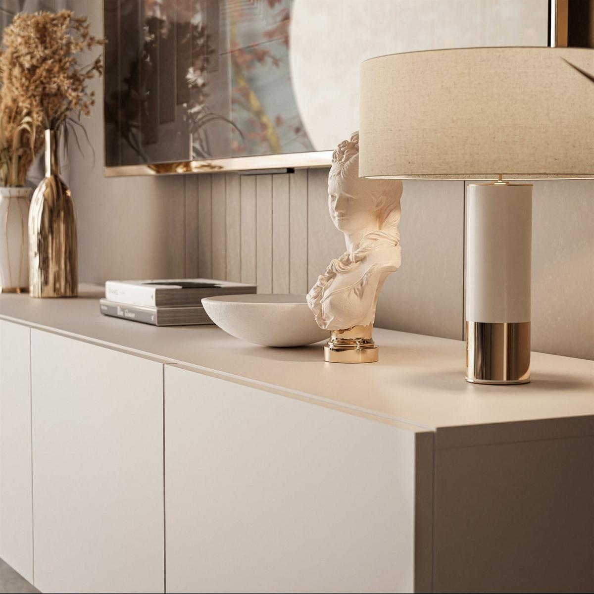 HÄNGENDE WOHNWAND COLGANTE KASCHMIR mit LED Beleuchtung - Kaschmir, Holzwerkstoff (200/36/40cm) - Lookway