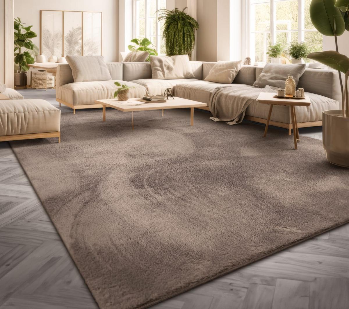 FLACHWEBETEPPICH Taupe 100 x 200 cm - Taupe, Kunststoff (100/200cm) - TT Home