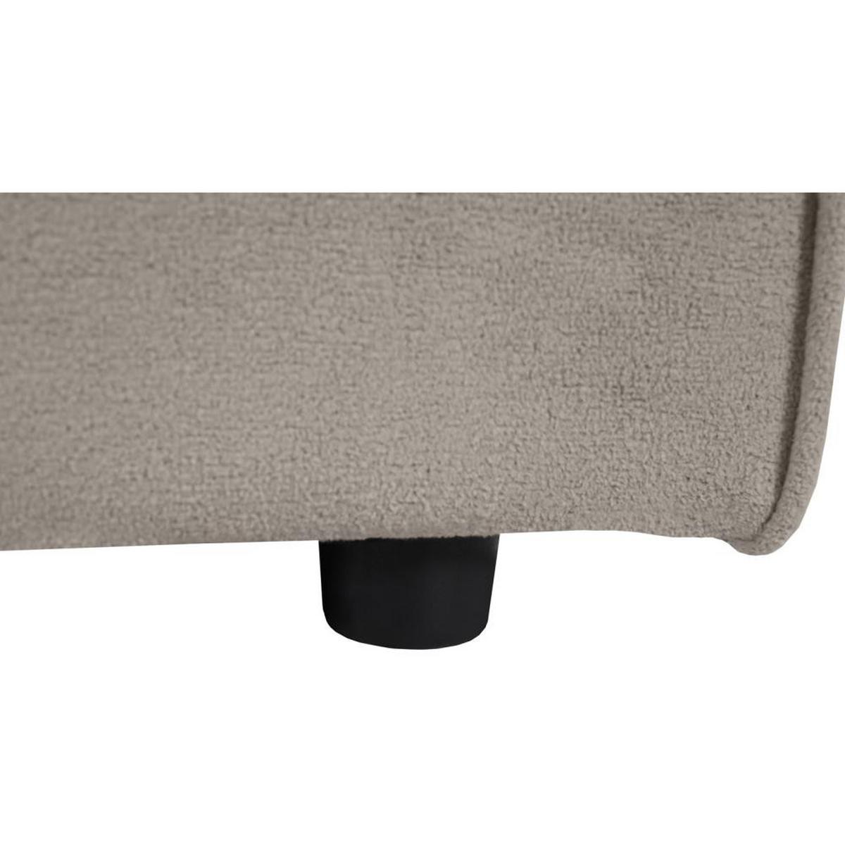 3-SITZER SOFA Pedro ohne Schlaffunktion cappuccino - Schwarz/Cappuccino, Textil (215/75/88cm) - Beautysofa