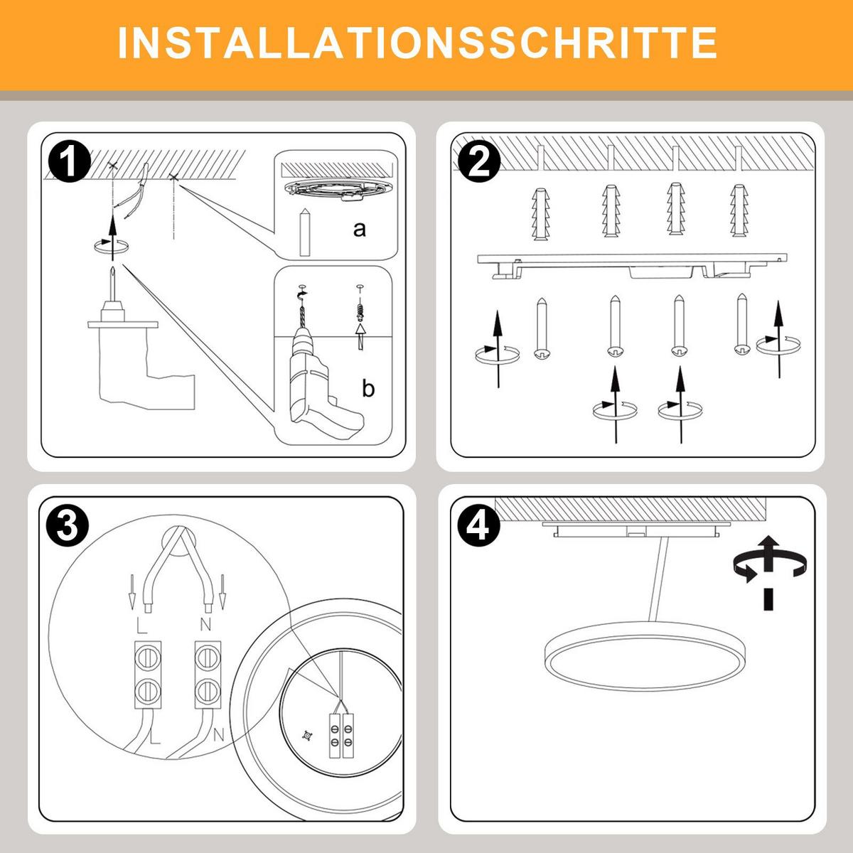 LED-DECKENLEUCHTE Maksymchuk 30/30/2.6 cm - Schwarz, Kunststoff (30/30/2.6cm) - Nettlife