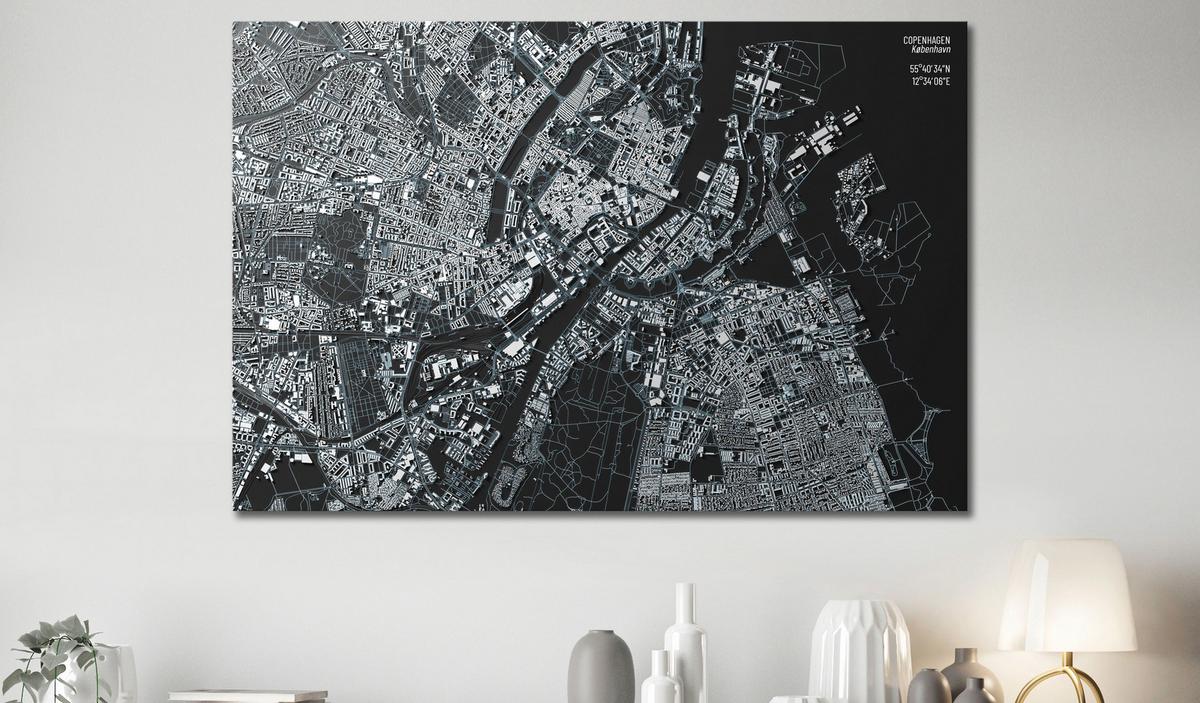 PINNWANDBILDER Schwarz-Weiß 60/40 cm - Schwarz, Naturmaterialien/Textil (60/40cm) - KUNSTLOFT